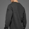 Waffle Lounge Long Sleeve Crew - Anthracite