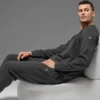Waffle Lounge Long Sleeve Crew - Anthracite