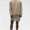 Waffle Lounge Long Sleeve Crew - Gravel