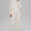 Waffle Weekend Escape Mock Neck Long Sleeve - Ivory
