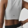 Wellness Rib Flaunt Tank - White