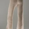 Winter Magic Cashmere Wide Leg Pant - Flax Heather