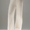 Winter Magic Cashmere Wide Leg Pant - Ivory