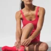 Women's Pulse Grip Sock - Candy Red