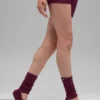 Women's Strappy Siren Grip Sock - Burgundy