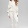 Wool Cashmere Cropped New Class Turtleneck Sweater - Ivory