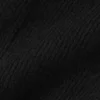 Wool Cashmere Ribbed Noble Crewneck Sweater - Black