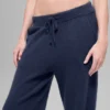 Wool Cashmere High-Waist New Class Jogger - Navy