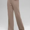 Wool Cashmere High-Waist New Class Wide Leg Pant - Chai Latte