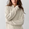 Wool Cashmere New Class 1/4 Zip Pullover - Oatmeal Heather
