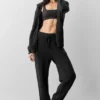 Wool Cashmere New Class Full Zip Hoodie - Black