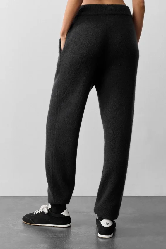 Wool Cashmere New Class Sweatpant - Black