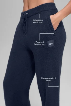Wool Cashmere New Class Sweatpant – Navy