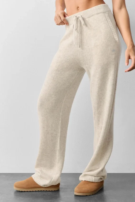 Wool Cashmere New Class Sweatpant - Oatmeal Heather