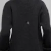 Wool Cashmere Ribbed Noble Crewneck Sweater - Black