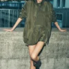 Work It Bomber - Green Olive